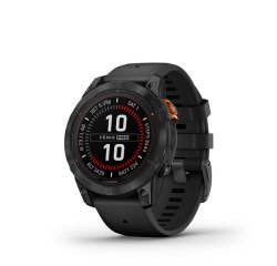 GARMIN FENIX 7 PRO SOLAR, SLATE GRAY STAINLESS STEEL, BLACK BAND 010-02777-01