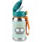 SKIP HOP Spark Style Fľaša so slamkou na vodu nerez Robot 12m+