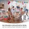 KINDERKRAFT Stolička jedálenská Enock Grey wooden, Premium