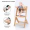 KINDERKRAFT Stolička jedálenská Enock White wooden, Premium