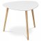 AUTRONIC AF-1134 WT Stůl konferenční 55x55x45 cm,  MDF bílá deska,  nohy bambus přírodní odstín