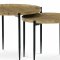 AUTRONIC AF-601 OAK Set 2ks konferenčních stolů, MDF dekor divoký dub, černé kovové nohy.