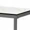 AUTRONIC AHG-284 WT Stůl konferenční, deska slinutá keramika 120x60, bílý mramor, nohy šedý kov