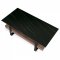 AUTRONIC AHG-286 BK Stůl konferenční, deska slinutá keramika 120x60, černý mramor, nohy černý kov, tmavě hnedá dýha