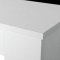 AUTRONIC AT-B140 WT1 Jídelní stůl 138x80x75, MDF, bílé lamino, dekorativní černý pruh