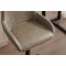 AUTRONIC AUB-716 GREY3 Židle barová, potah šedá látka v dekoru vintage kůže, chromová podnož