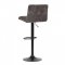 AUTRONIC AUB-827 BR4 Židle barová, hnědá sametová látka, černá podnož