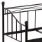 AUTRONIC BED-1905 BK posteľ jednolôžková 90x200, kov čierny matný