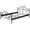 AUTRONIC BED-1909 BK posteľ dvojlôžková, 140x200, kov černý lesk