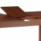 AUTRONIC BT-6777 TR3 Jedálenský stôl rozkladací 120+30x80x74 cm, doska MDF, dyha, nohy masív, tmavá čerešňa