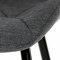 AUTRONIC CT-285 GREY2 Židle jídelní, šedá látka, černé kovové nohy