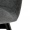 AUTRONIC CT-285 GREY2 Židle jídelní, šedá látka, černé kovové nohy
