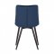 AUTRONIC CT-384 BLUE4 Jídelní židle, potah v modrém sametu, kovové podnoží v černé práškové barvě