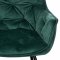 AUTRONIC DCH-421 GRN4 Jedálenská stolička, poťah zelená zamatová látka, kovová 4nohá podnož, čierny lak