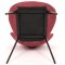 AUTRONIC DCL-1031 RED2 Židle jídelní, červená látka, černá kovová podnož