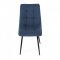AUTRONIC DCL-193 BLUE2 Židle jídelní, modrá látka, černé kovové nohy