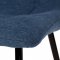 AUTRONIC DCL-193 BLUE2 Židle jídelní, modrá látka, černé kovové nohy
