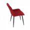 AUTRONIC DCL-218 RED2 Jídelní židle, červená látka, černý kov