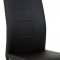 AUTRONIC DCL-411 BK Jedálenská stolička čierna koženka / chrom