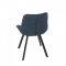 AUTRONIC HC-465 BLUE2 Židle jídelní, modrá látka, nohy černý kov