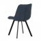 AUTRONIC HC-465 BLUE2 Židle jídelní, modrá látka, nohy černý kov