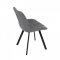 AUTRONIC HC-465 GREY2 Židle jídelní, šedá látka, nohy černý kov