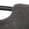 AUTRONIC HC-972 GREY2 Židle jídelní, šedá látka, černý kov