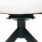 AUTRONIC HC-993 WT2 Židle jídelní, bílá látka, otočný mechanismus 180°, černý kov