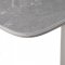 AUTRONIC HT-400M GREY Jedálenský stôl 90+25x70 cm, keramická doska sivý mramor, masív, sivý vysoký lesk
