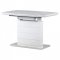 AUTRONIC HT-424M WT Jedálenský stôl 120+40x70 cm, keramická doska biely mramor, MDF, biely matný lak
