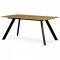 AUTRONIC HT-722 OAK Stůl jídelní 160x90x75 cm, deska MDF, 3D dekor divoký dub