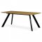 AUTRONIC HT-723 OAK Stůl jídelní 180x90x75 cm, deska MDF, 3D dekor divoký dub