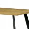 AUTRONIC HT-740 OAK Jedálenský stôl 140x85x75 cm, doska melamín, 3D dekor divoký dub, kovové nohy, čierny mat