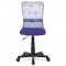 AUTRONIC KA-2325 PUR kancelárska stolička, fialová mesh, plastový kríž, sieťovina motív