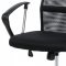 AUTRONIC KA-E305 BK Kancelárska stolička s podhlavníkom z ekokože, hojdací mechanizmus, kovový križ