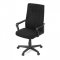 AUTRONIC KA-L607 BK2 Kancelářská židle, černý plast, černý látka, kolečka pro tvrdé podlahy