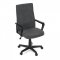 AUTRONIC KA-L607 GREY2 Kancelářská židle, černý plast, šedá látka, kolečka pro tvrdé podlahy