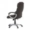 AUTRONIC KA-L632 BR2 Kancelářská židle, plast ve stříbrné barvě, hnědá látka, kolečka pro tvrdé podlahy