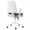 AUTRONIC KA-R202 GREY Kancelárska stolička, sedadlo sivá látka, biely PP plast, výškovo nastaviteľná