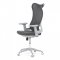 AUTRONIC KA-S248 GREY Židle kancelářská, šedý MESH, bílý plast, plastový kříž