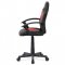 AUTRONIC KA-V107 RED kancelárska stolička, červená-čierna ekokoža, výšk. nast., kríž plast čierny