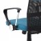 AUTRONIC KA-V202 BLUE kancelárska stolička, modrá látka, čierna MESH, hojdací mech, kríž chróm