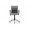 AUTRONIC KA-V202 GREY kancelárska stolička, šedá látka, čierna MESH, hojdací mech, kríž chróm
