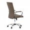 AUTRONIC KA-V307 BR Kancelářská židle, hnědá ekokůže, houpací mech, kolečka pro tvrdé podlahy, chromový kříž