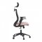 AUTRONIC KA-V328 PINK Kancelářská židle, černá MESH síťovina, růžová látka, houpací mechanismus, plastový kříž, kolečka pro tvrdé podlahy