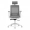 AUTRONIC KA-W004 GREY Kancelářská židle, šedá látka, plastový kříž, 3D područky, kolečka pro tvrdé podlahy