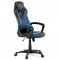 AUTRONIC KA-Y209 BLUE Herná stolička, poťah - modrá a čierna ekokoža, hojdací mechanizmus