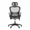 AUTRONIC KA-Y336 GREY Kancelářská židle, šedá síťovina, plastový kříž, kolečka na tvrdé podlahy