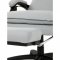 AUTRONIC KA-Y350 SIL Kancelářské židle s podnožkou, světle šedá látka, PC mechanismus s aretací