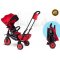 Smart Trike STR7 Skladacia detská trojkolka/kočík, 7v1, červená, 6m-3r